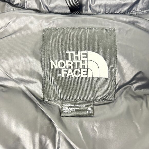 The North Face Nuptse Short Women’s Jacket 2XL Peak Purple Down Puffer Hoodless - Picture 4 of 8